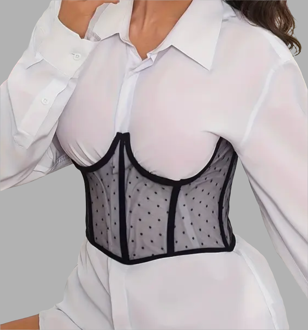 Trendy Elegant Polkadot Corset