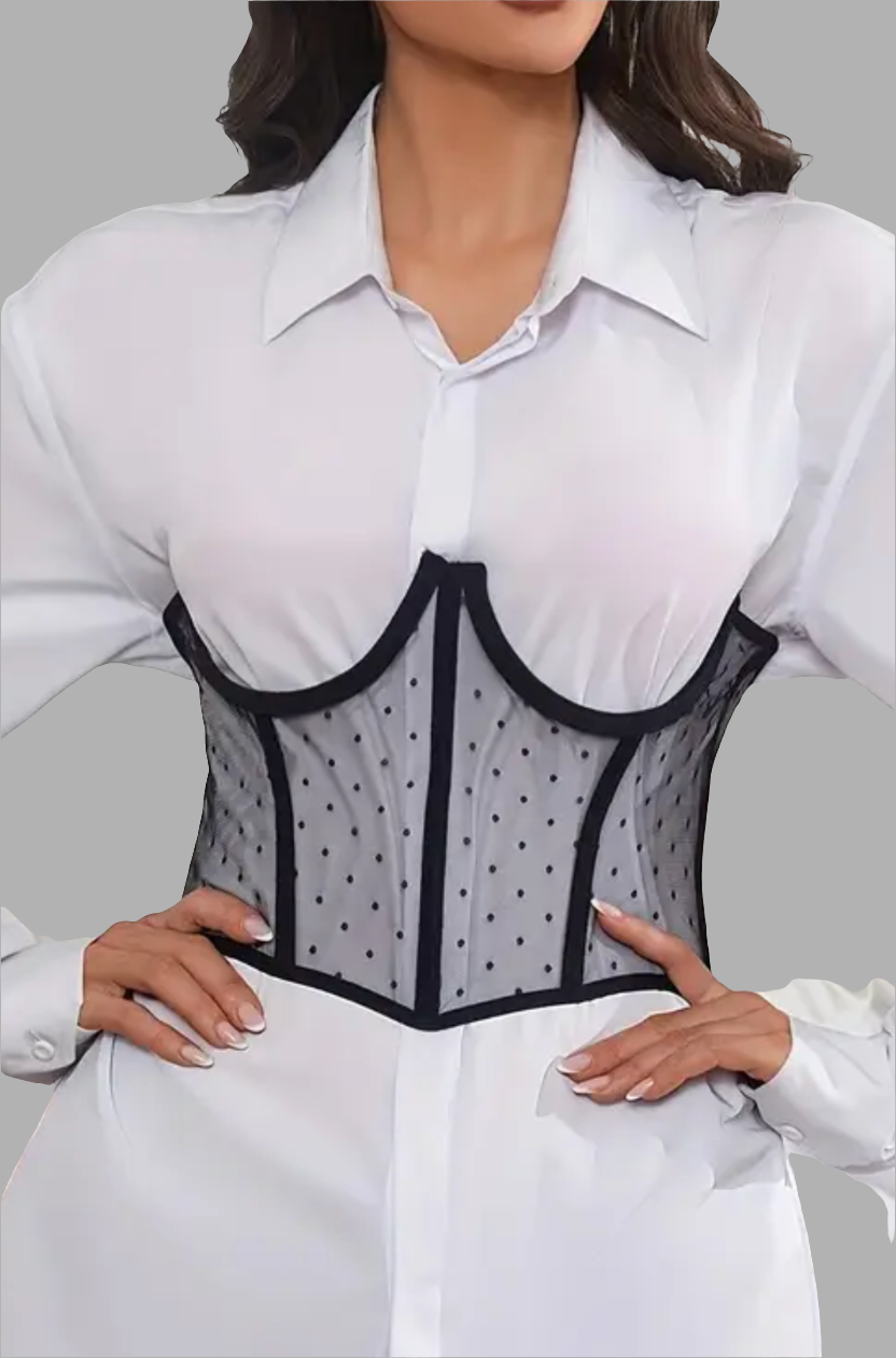 Trendy Elegant Polkadot Corset