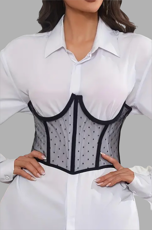 Trendy Elegant Polkadot Corset