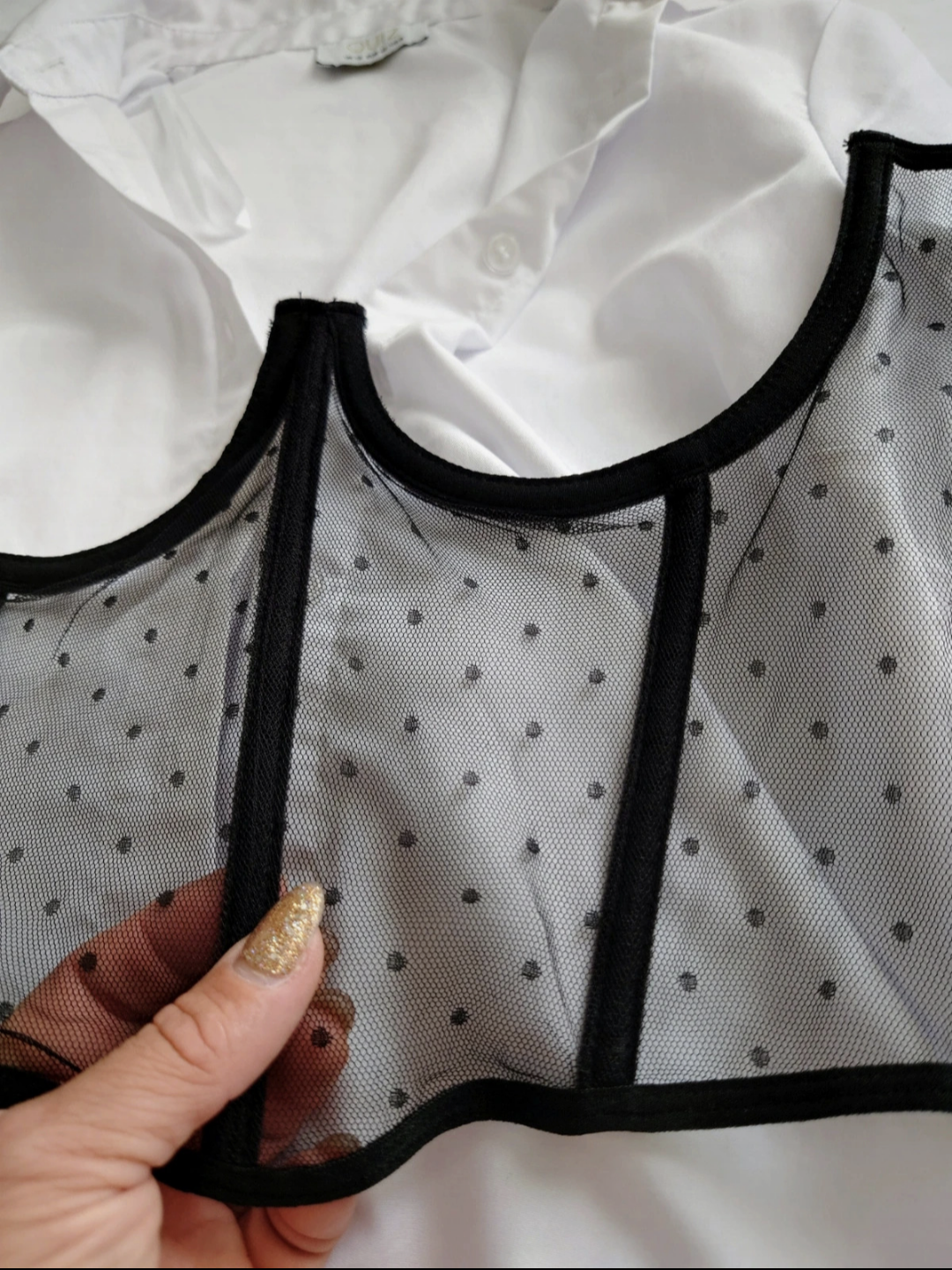 Trendy Elegant Polkadot Corset