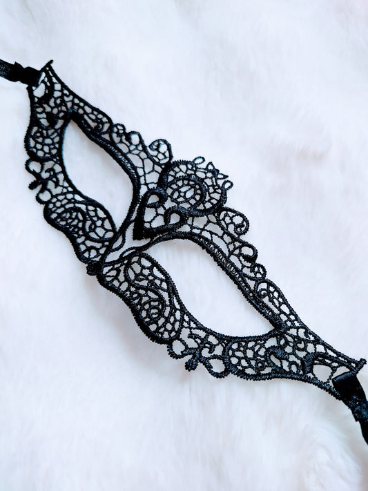 Elegant Sexy Black Lace Eye Mask.